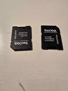 2 x MICRO SD SDHC MEMORY CARD ADAPTOR ADAPTER CONVERTER TO STANDARD SD UK STOCK - Picture 1 of 1