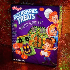 RICE KRISPIES TREATS HAUNTED HOUSE KIT W/ MOLD Halloween treat monster xmas NEW - Picture 1 of 6