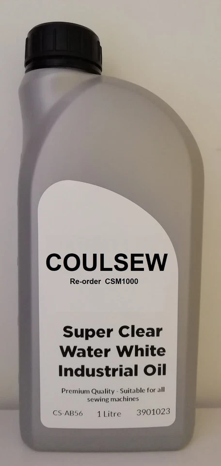 2x BRITISH MADE INDUSTRIAL SEWING MACHINE 1 Litre SUPER CLEAR WATER WHITE OIL - Image 1 of 1