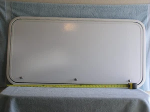 RV Bus Camper Trailer Cargo Bay Access Storage Lid Hatch Door lock 46.5 x 23.5 - Picture 1 of 4