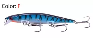 Fishing lures Crank Fresh & Saltwater Fishing 3 Treble Hooks(CB05-BlkSilBlu) - Picture 1 of 5