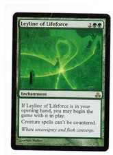 MTG 1x Leyline of Lifeforce Guildpact Card Magic The Gathering damaged