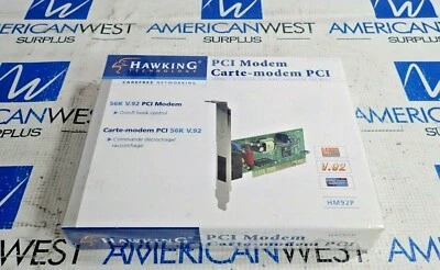 HAWKING PCI MODEM HM92P 56K V.92  NEW SEALED BOX - Image 1 of 4