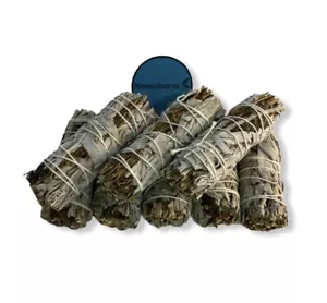 NESSASTORES - White Sage + Ruda Rue Smudge Incense 4" Bundle #JC-205 (3 pcs) - Picture 1 of 3