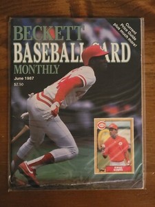 June 1987 Beckett Baseball Card Monthly Magazine Eric Davis Darryl Strawberry B