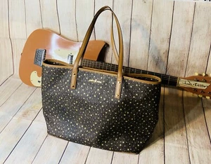 Michael Kors Jet Set Stars Gold Tote Handbag Purse - Picture 1 of 8