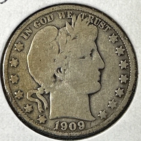 1909 50C Barber Half Dollar (75120) Cover