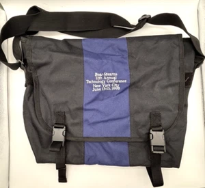 Bears Stearns 2000 Tech Conference NYC Messenger Bag Should Briefcase RARE! VTG - Picture 1 of 4