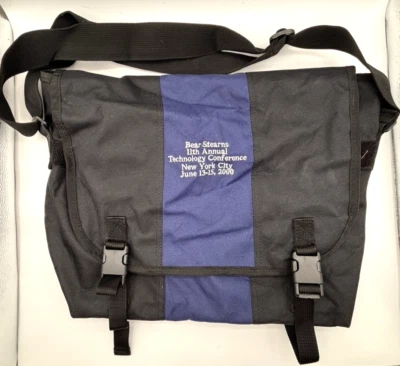 Bears Stearns 2000 Tech Conference NYC Сумка-мессенджер Должен Портфель РЕДКАЯ! винтажный - Изображение 1 из 4