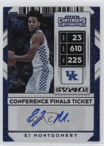 2020 Contenders Draft Picks Conference Finals Ticket /75 EJ Montgomery #122 Auto