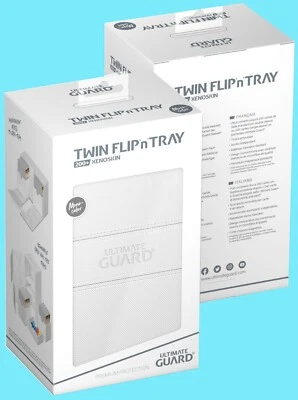 ULTIMATE GUARD TWIN FLIP n BANDEJA MONOCOLOR BLANCO 200+ ESTUCHE DE CUBIERTA DE XENOPIEL Caja de Tarjetas Foto 1 de 4