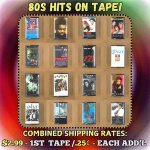 CASSETTE TAPES New Wave Punk Pop 80s 90s OVER 200 HIT TITLES BUILD UR OWN LOT - Picture 1 of 253