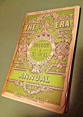 1896 GB almanac THE ERA ANNUAL circus zauberkünstler DRAMATIC MUSICAL magicians - Bild 1 von 2