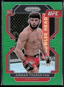 Arman Tsarukyan 2021 Panini Prizm Green RC #187