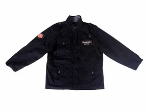 Woodstock Bourbon Australia Men's Black 100% Cotton Heavy Winter Jacket Coat XL - Picture 1 of 13