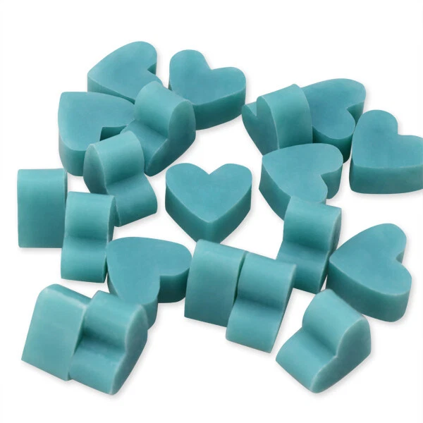 Florex Schafmilchseife mini mini Herz 50 Stück Kornblume im Organzasäckchen Seif - Bild 1 von 1