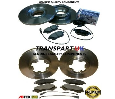 For Ford Transit MK7 2.2 Fwd Front and Rear Brake Discs and Pads Coated 06 TO 14 - Image 1 of 3