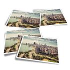 4x Rectangle Stickers - Chicago Skyline Aerial View City #21334