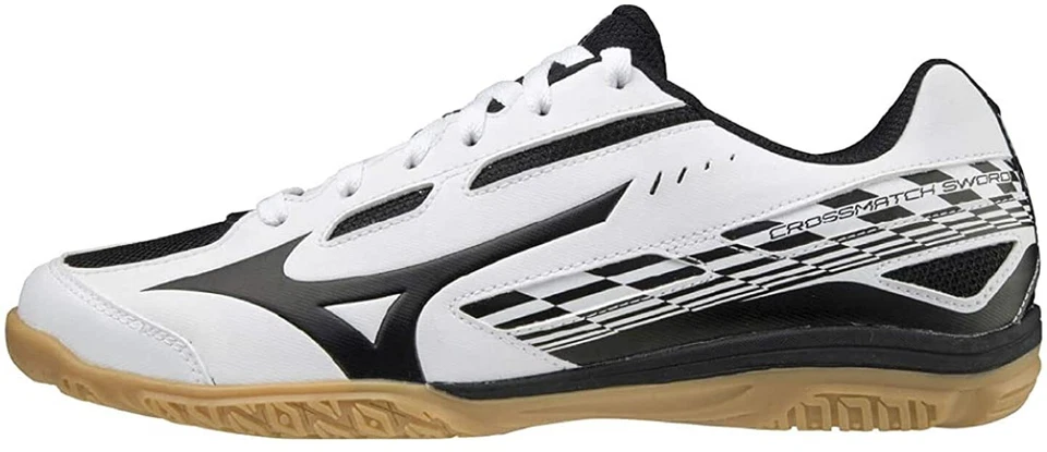 MIZUNO Table Tennis Shoes CROSSMATCH SWORD 81GA2130 White Black US7.5(25.5cm)