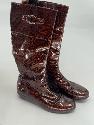 Cole Haan NikeAir Collaboration Boot Melanie Mujer 8 Cheetah Animal Print Marrón Foto 1 de 4