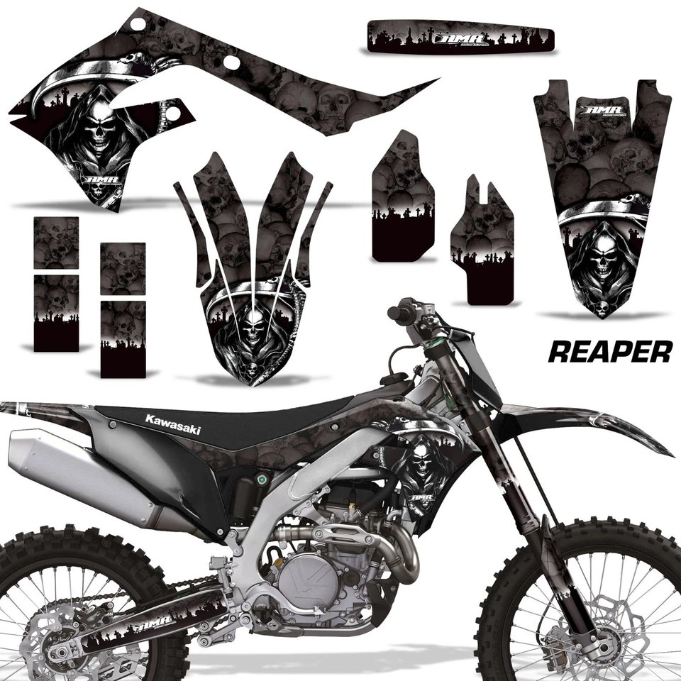 Stickers Decals for Kawasaki KX250F 21-24 & KX450F 19-23 REAPER K - Image 1 of 2