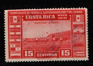 Costa Rica 1941 Football Championship 15c Air Mail SG290 Used - Bild 1 von 1