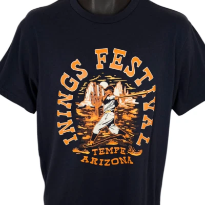 Innings Festival T Shirt Mens Size Large Blue 2024 Red Hot Chili Peppers - Image 1 of 4