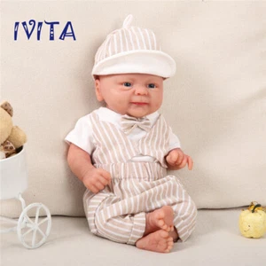 IVITA 14'' Handmade Silicone Reborn Doll Lifelike Baby Boy Toys Xmas Gift 1800g - Picture 1 of 12