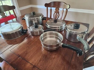 Saladmaster 18-8 T304S 10 piece Set Vapo LIds - Picture 1 of 3
