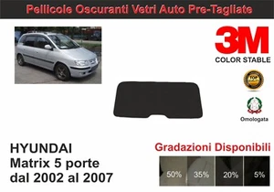 pellicola oscurante vetri pre-tagliata Hyundai matrix 5p dal 2002-07 kit lunotto - Imagen 1 de 1