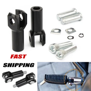 2.25" Passenger Foot Pegs Support Mount Clevis Kit For Harley Softail 00-06 Pair - Picture 1 of 7