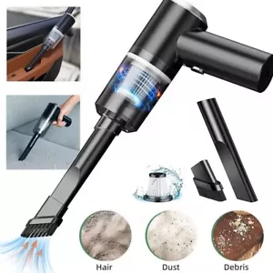 Compressed Air Duster, Electric Air Duster Portable Air Blower, 1200mAh Black - Picture 1 of 6