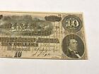 A&amp;O-1864 $10 Cannons/Horses-Rare GOLD POEM PRINTED OBVERSE-CHOICE NOTE!! T-68 for sale