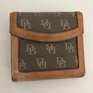 Dooney And Bourke Signature Geldbörse Braun Und Hellbraun - Bild 1 von 6