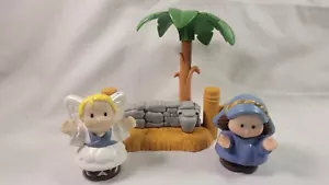Fisher Price Little People Nativity Mary Angel Palm Tree Figures - Picture 1 of 17