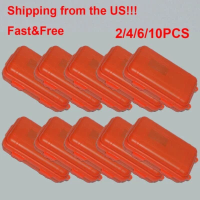 Caja de almacenamiento sellada de plástico 2/4/6/10XP Estuche impermeable a prueba de humedad a prueba de polvo EE. UU. Foto 1 de 4