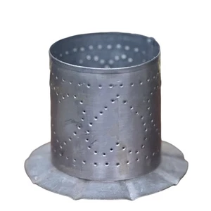 Retro Hearts Punch Tin Candle Stick Holder - Picture 1 of 3