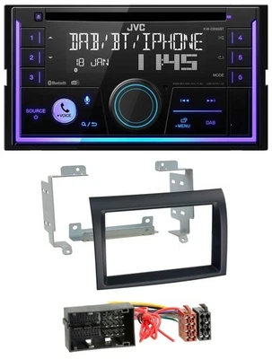 JVC MP3 USB 2DIN DAB Bluetooth CD Autoradio für Citroen Jumper Fiat Ducato Peuge - Bild 1 von 4