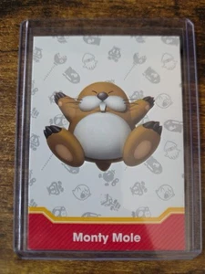 2022 Panini Super Mario Monty Mole Enemy Card #104 - Picture 1 of 2