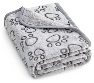 Manta suave premium para perro lavable, manta para gato de 40"x32" para 32x40 pulgadas gris Foto 1 de 4