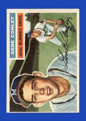 1956 Topps Set-Break #17 Gene Conley como nuevo *GMCARDS* Foto 1 de 2