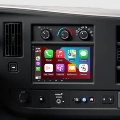 7" Android 13 Carplay Car Stereo Radio GPS WIF 4+64G For 2008-2019 Chevy Express - Image 1 of 4