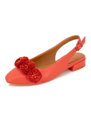 Sandalia GENTLE SOULS KENNETH COLE para mujer coral pompón en anana 7 M Foto 1 de 3