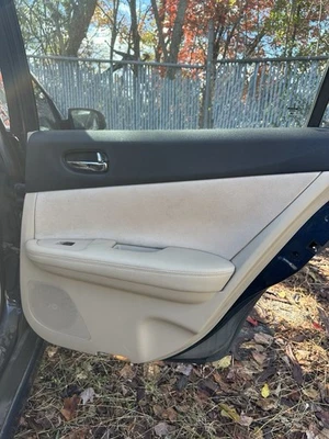 2009-2014 Nissan Maxima Rear Right Door Panel Beige Interior with Switch OEM - Image 1 of 4
