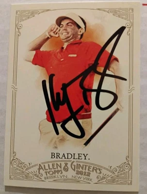 TARJETA COLECCIONABLE KEEGAN BRADLEY GOLF SUPERSTAR LEGEND FIRMADA TOPPS ALLEN & GINTERS Foto 1 de 2