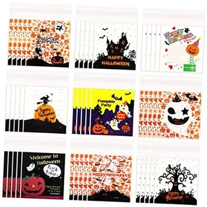 FEBSNOW 450 PCS Halloween Candy Bags Self-adhesive Candy Cellophane Bags - Picture 1 of 7