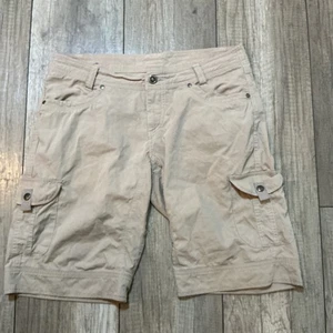 Pantalones Cortos Carga Kuhl Para Mujer Caqui Senderismo, Ajuste Relajado, Exterior Informal, Talla 10 - Imagen 1 de 4
