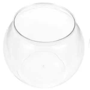 Plastic Fish Bowl Transparent Small Aquarium Small Fish Tank Fishbowls Goldfish - Picture 1 of 12