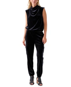 Pantalones de chándal Sanctuary para mujer The Fixer de terciopelo con bolsillo cargo - Imagen 1 de 8