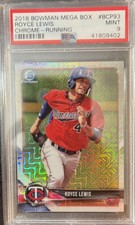 2018 Bowman Chrome Royce Lewis Mega Box Mojo Refractor PSA 9  #BCP93 - Twins